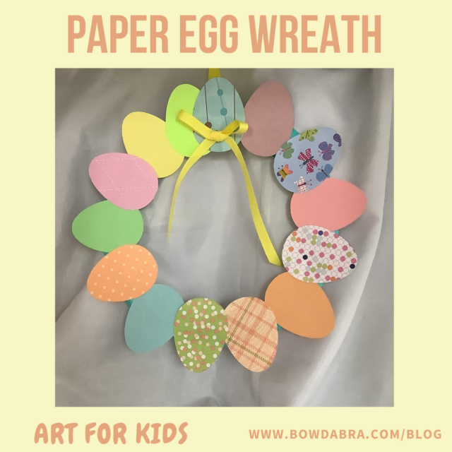 How To Make The Easiest And Most Perfect Paper Easter Egg Wreath