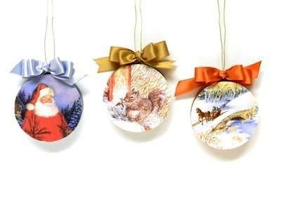 Easy making Green Christmas Tree Ornaments for decoration