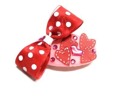 Valentine Tie Hair Clip