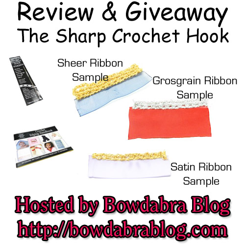 Review and Giveaway of the Sharp Crochet Hook : Bowdabra