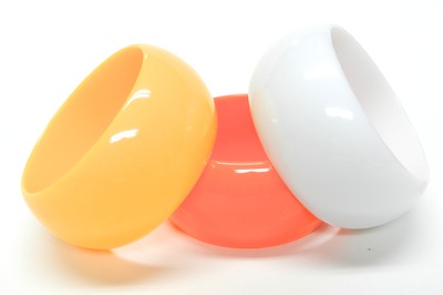 Colored bangle bracelets