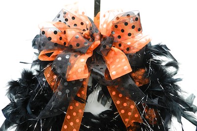 Hanging Black Wreath