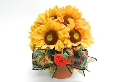 Fabric Apple at the center Apple craft Ideas