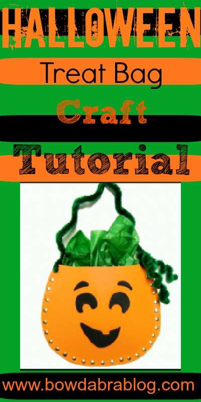 Halloween Treat Bag Craft Tutorial Halloween treat bag craft tutorial