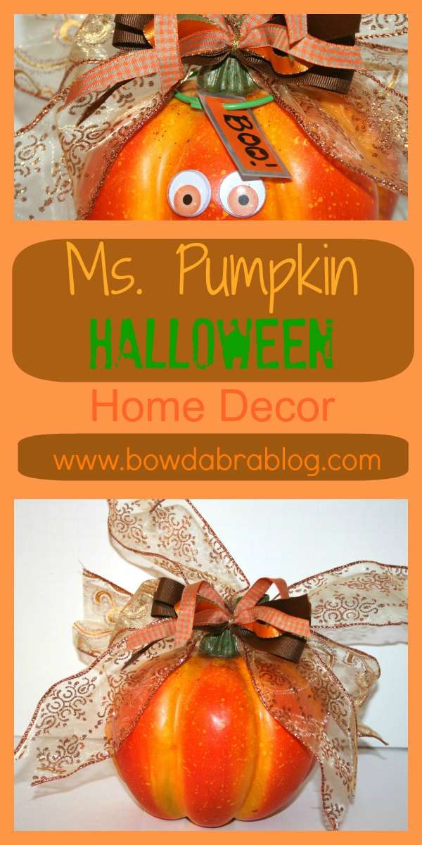 Halloween Pumpkin Hair Bow Home Decor Halloween Pumpkin Hair Bow Home Decor
