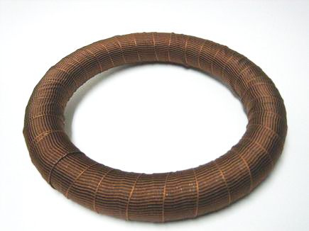 Thanksgiving Decor: Ribbon Wrapped Wreath with Bow How to Make Ribbon Wrapped Wreath