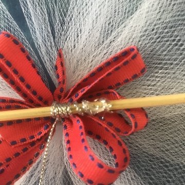 Christmas Home Decor Crafts: Ruffled Ribbon Christmas Tree Self bow making instructions