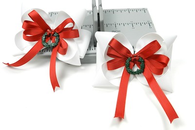Handmade Christmas Gifts: Bowdabra Holiday Hair Bows Handmade bowdabra Christmas Gifts