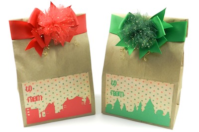 Holiday Gift Wrapping: Handmade Christmas Gift Bags Holiday gift wrapping
