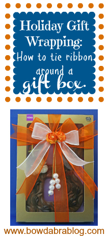 Bow on gift box tutorial Christmas Holiday Gift Wrapping Ideas