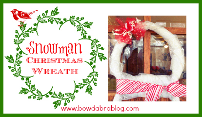 snowman christmas wreath