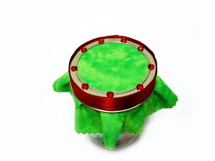 decorate jelly jars gift