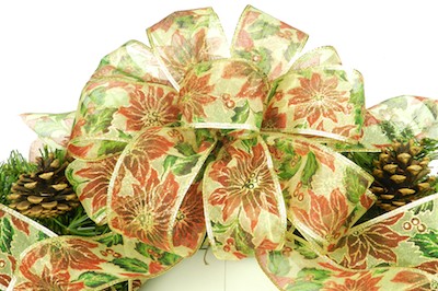 Christmas Pine Wreaths with Bowdabra Bow