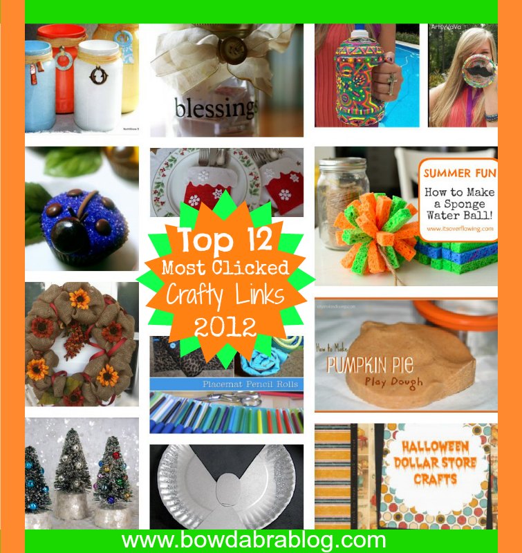 Top 12 Most Clicked Crafty Links 2012