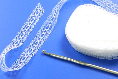 DIY White Lace Flower Craft Supplies for Hair Bows