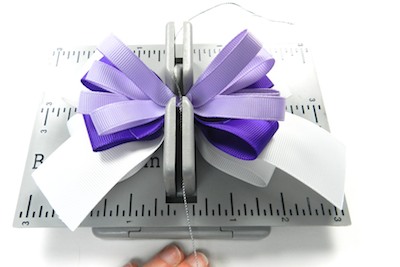 White-Lace-Flower-Center Hair Bow Making Tutorial with White Lace Flower Center