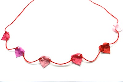 Create Ribbon Hearts and Bows Garland 