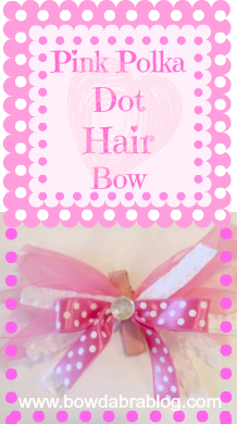 Pink Polka Dot Bowdabra Hair Bows