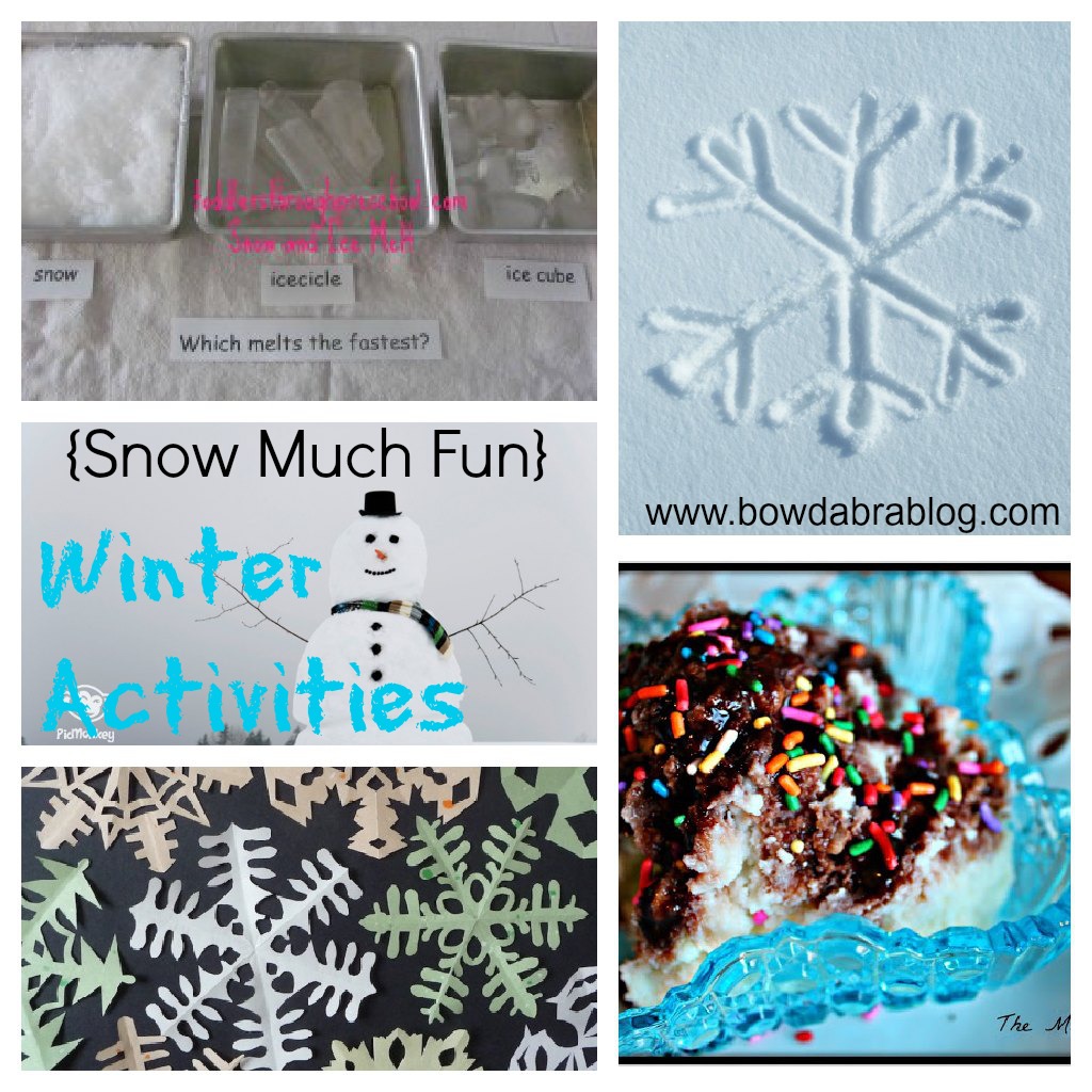 snow winter paper crafting winter activities