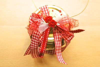 Mother's Day Canning Jar Gift Wrap 20 (1) bow making step by step