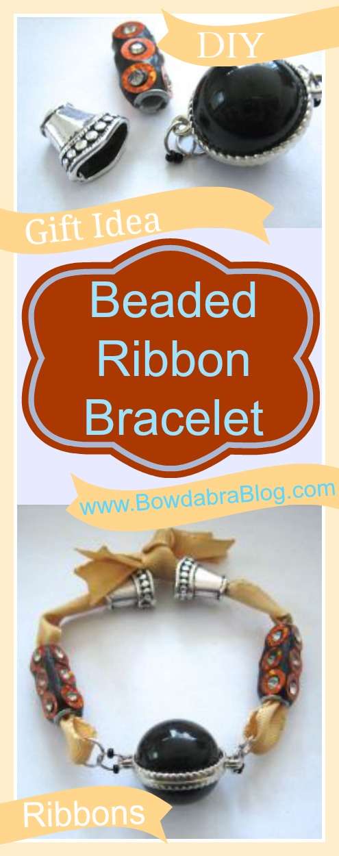 Beaded Ribbon bracelet @Bowdabra