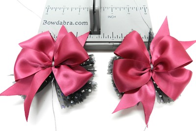 Hair Bow Tutorial- Pink and Black Hair Bows 10 (1)