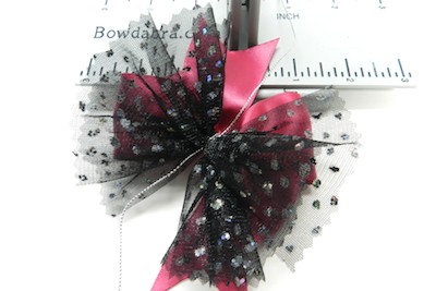 Hair Bow Tutorial- Pink and Black Hair Bows 8 (1)