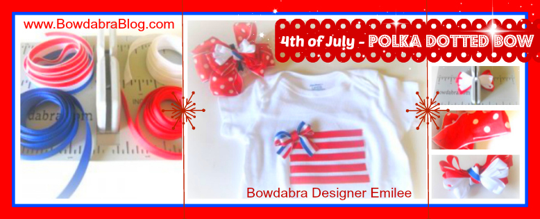 DIY Polka Dotted Bow Tutorial