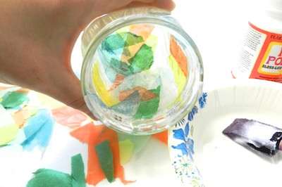 Kids Craft Stained Glass Mason Jars 5