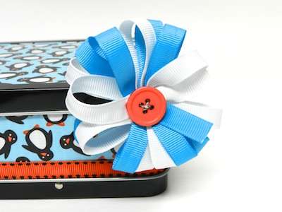 DIY bow for pencil box 
