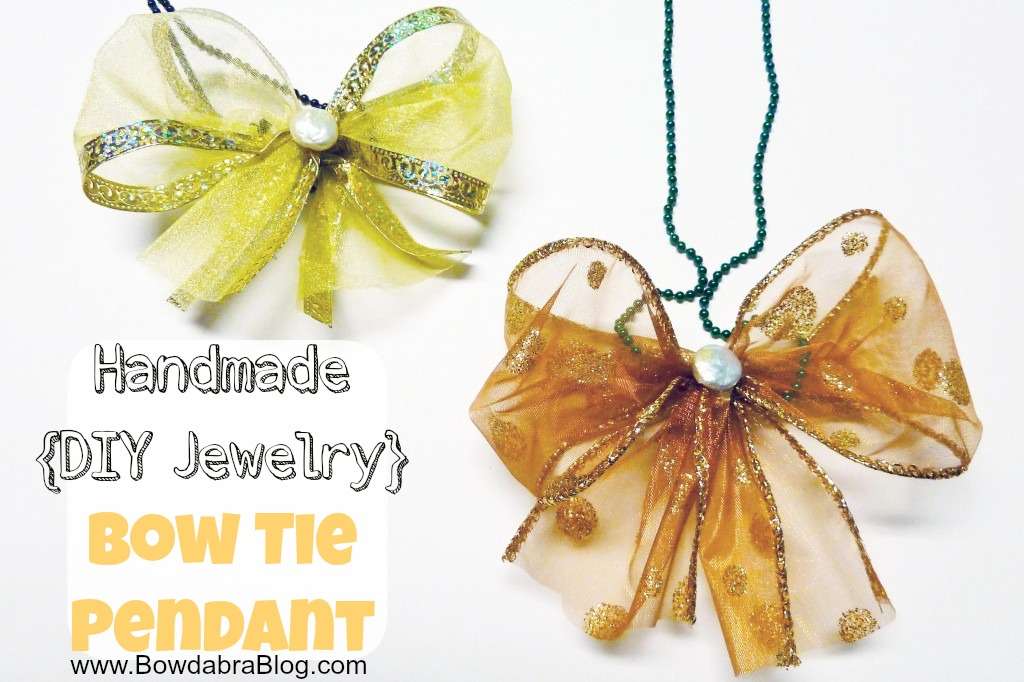 {DIY Jewelry} Bow Tie Pendant