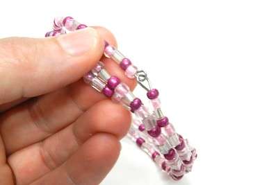 {DIY Jewelry} Seed Bead Bangle Bracelet 5