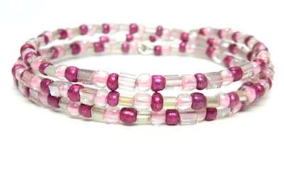 {DIY Jewelry} Seed Bead Bangle Bracelet 6