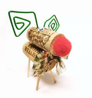 Gorgeous Wine Cork Christmas Reindeer