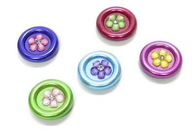 Glue Flowers back to school locker magnets