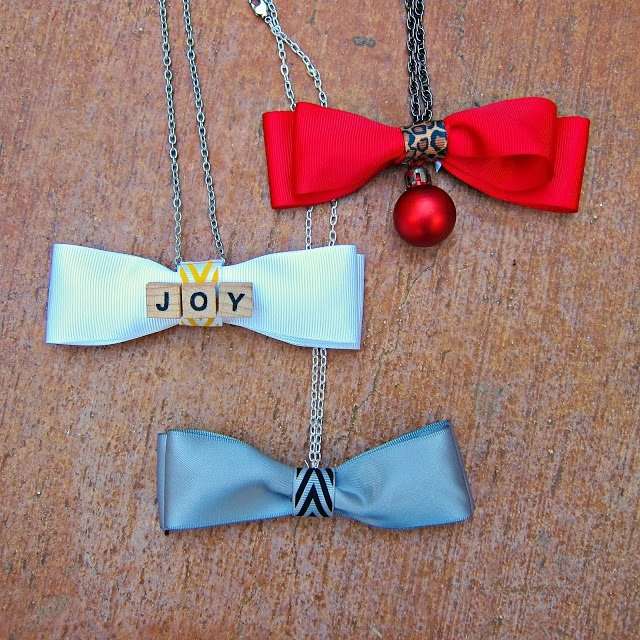 Bow Tie Necklaces DIY