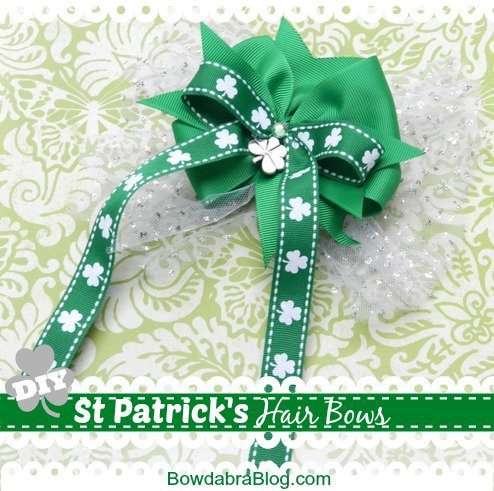 Hair Bows for St Patricks Day