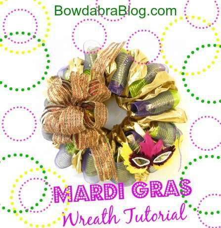 Mardi Gras Wreath large