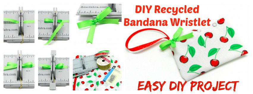 Recycled Bandana Wristlet2