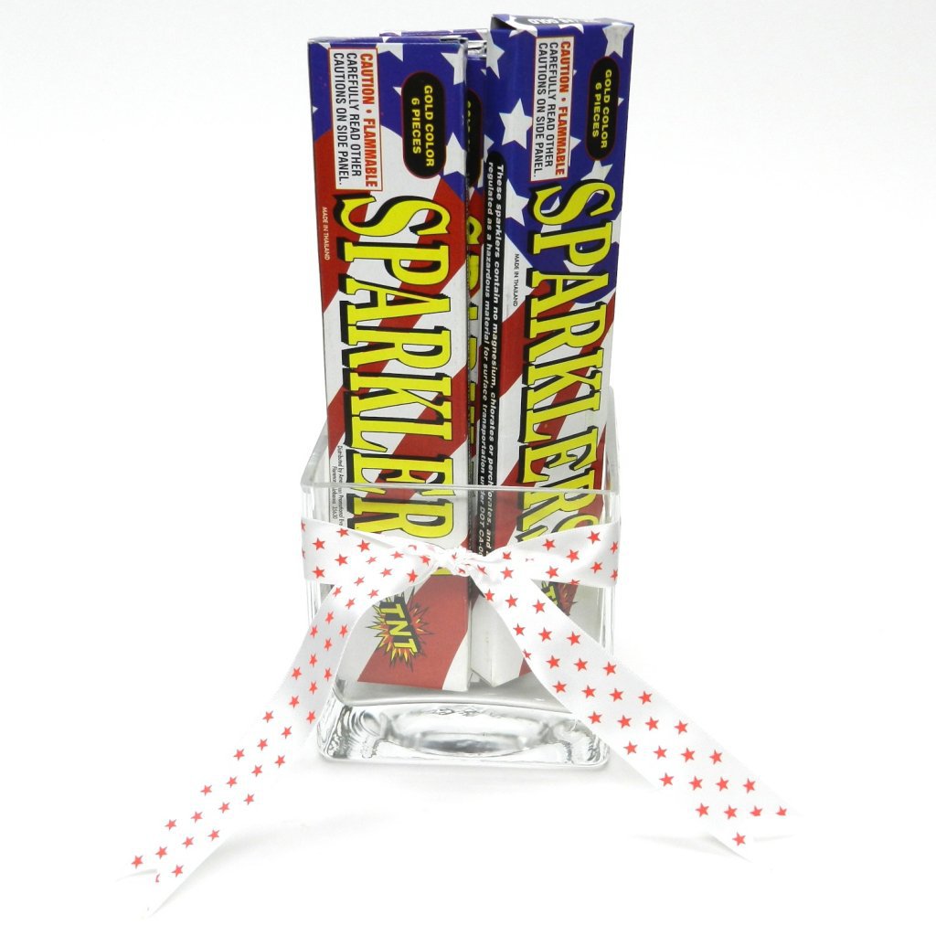 {Fourth of July Centerpiece} Sparklers Centerpiece with Bowdabra Bow
