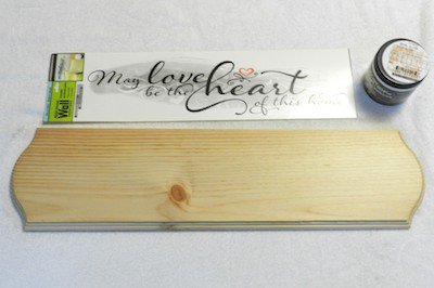 Wooden Sign Sentiment with Bowdabra Bow