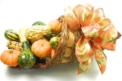 Flower Basket How to make a Thanksgiving cornucopia basket