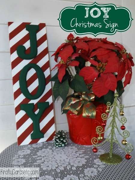 Front Porch DIY Joy Sign