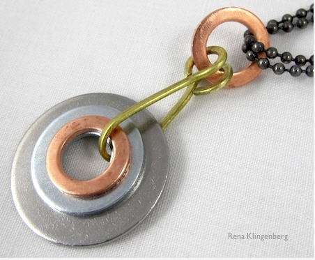 Mixed Metal Industrial Pendant Tutorial