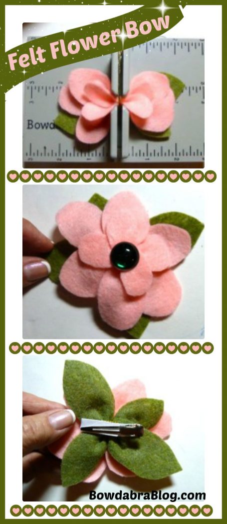 Felt Flower Collage