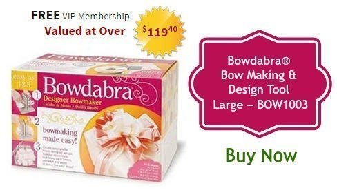 Bowdabra, Party Supplies, Bowdabra Bow Maker Craft Tool Complete With  Ribbon Vhs Instructions Never Used