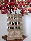 Corrugated Cardboard and Jute Twine Vase DIY