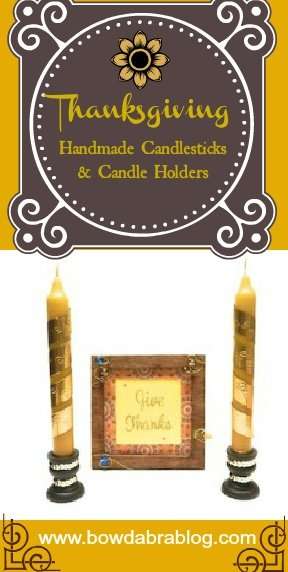 ThanksGiving Handmade Candlestick 