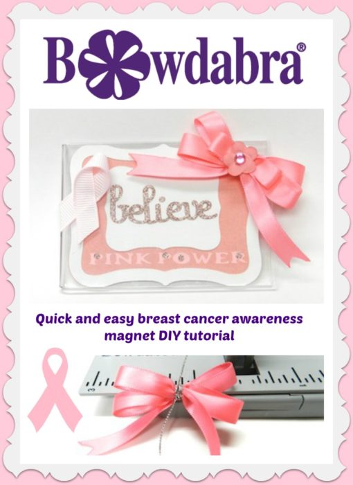 Breast Cancer Survivor Mini Ribbon Magnet