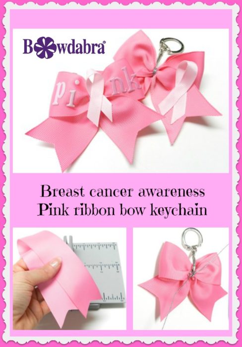 Light Pink Breast Cancer Awareness Ribbon Necklace And Keychain Set  Homemade